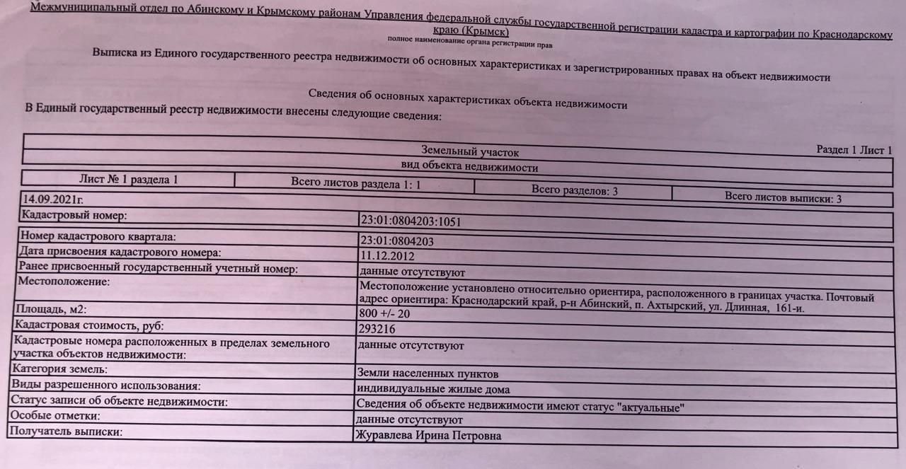 земля р-н Абинский пгт Ахтырский ул Длинная 161и Ахтырское городское поселение фото 9