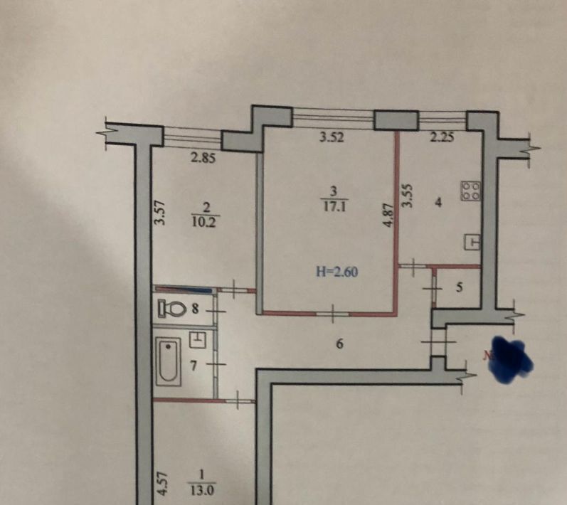 квартира г Волгоград р-н Тракторозаводский ул им. Жолудева 38 фото 28