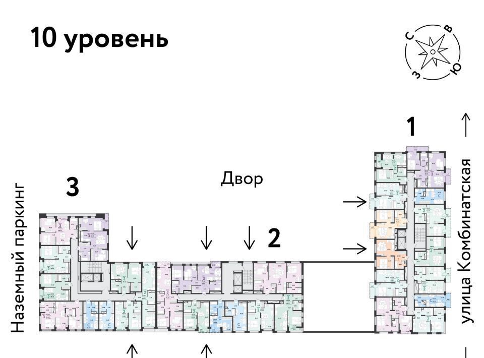 квартира г Тюмень р-н Калининский ул Полевая 108 ЖК «Авторский» Калининский административный округ фото 2