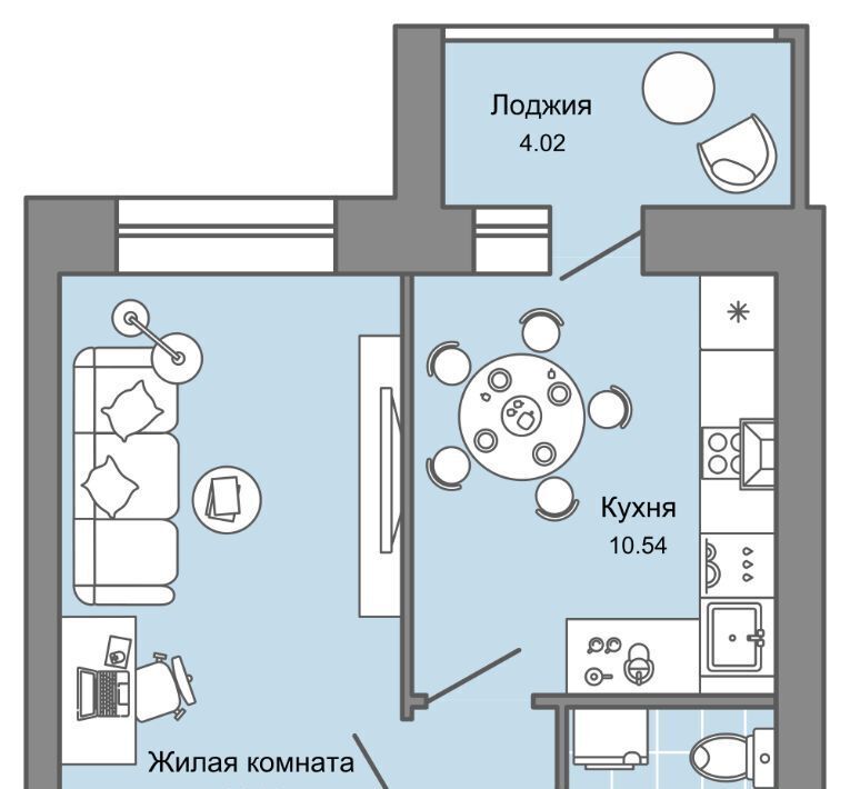 квартира г Ульяновск р-н Заволжский Новый Город ЖК Центрополис 5 Центральный кв-л фото 1