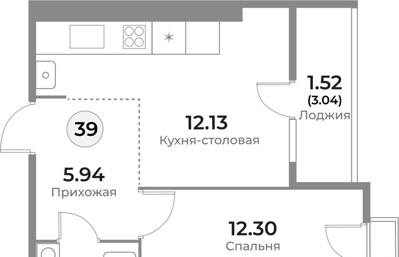 квартира г Калининград р-н Ленинградский ул Пригородная фото 1