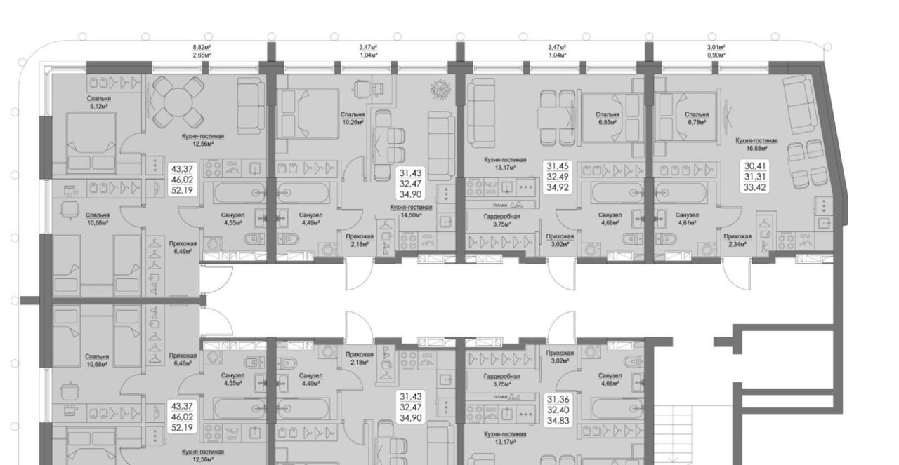 квартира г Владивосток р-н Фрунзенский ул Мыс Кунгасный 3б фото 2