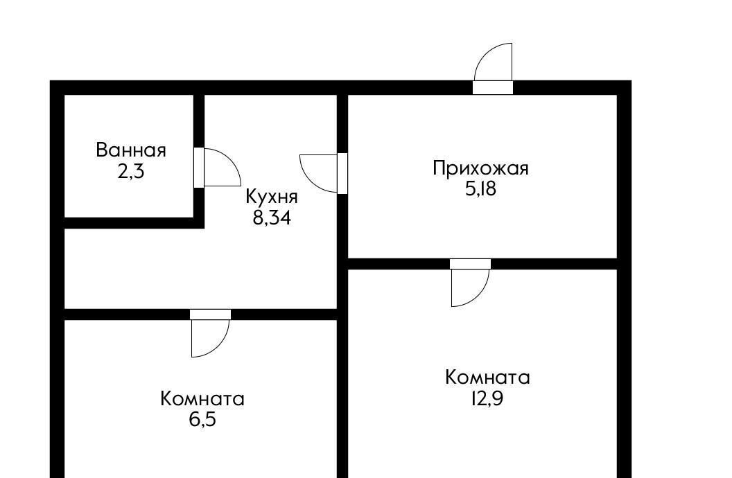 квартира г Краснодар р-н Прикубанский микрорайон 9-й километр ул им. Циолковского 18 фото 11