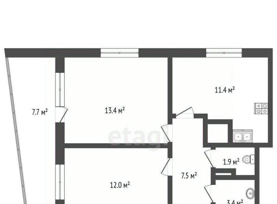 квартира г Омск р-н Кировский ул Владимира Жоги 3 Кировский АО фото 26