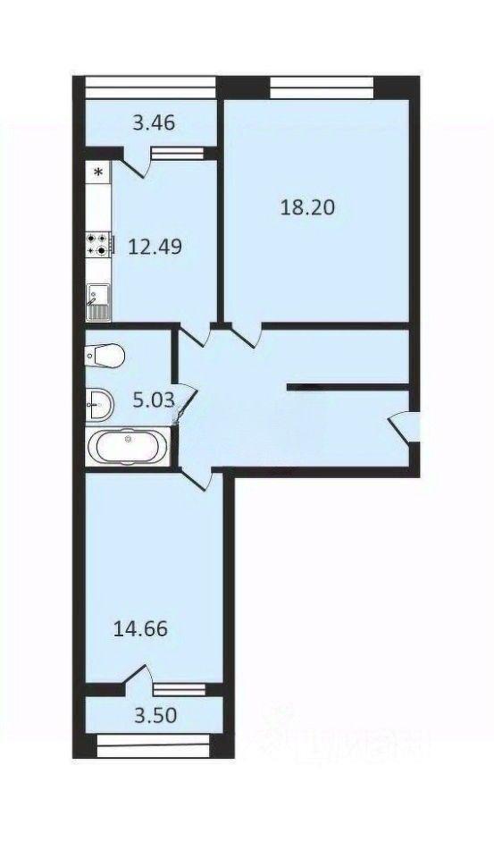 квартира г Краснодар р-н Центральный ул Обрывная 132/1 3 фото 13