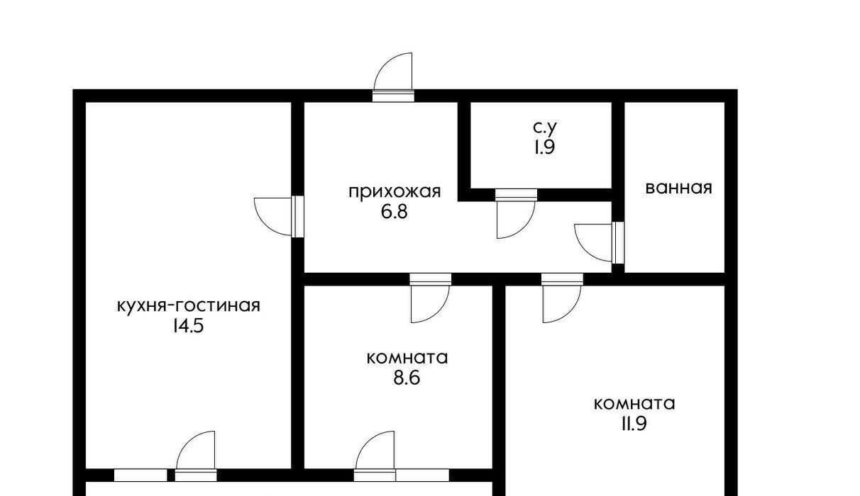 квартира г Краснодар р-н Прикубанский ул им. Героя Пешкова 14к/4 ЖК «Парк Победы» фото 10