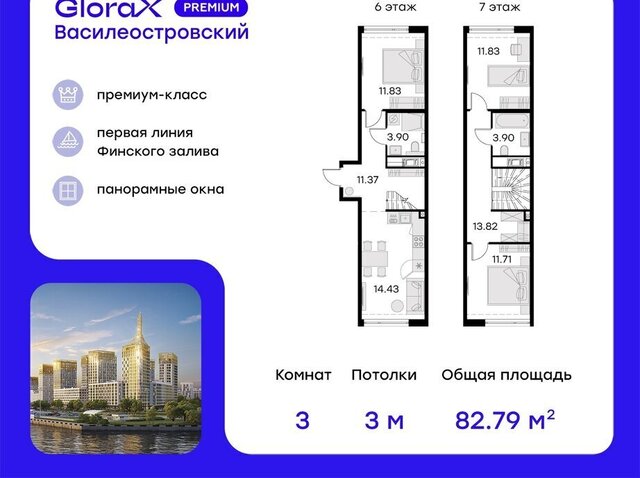 метро Приморская дом 10 ЖК «GloraX Premium Василеостровский» Морской округ фото