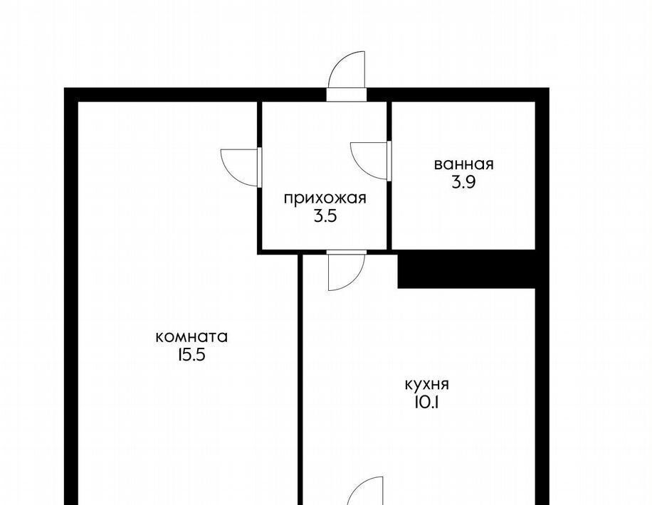 квартира г Краснодар р-н Прикубанский ул Домбайская 55к/2 фото 1