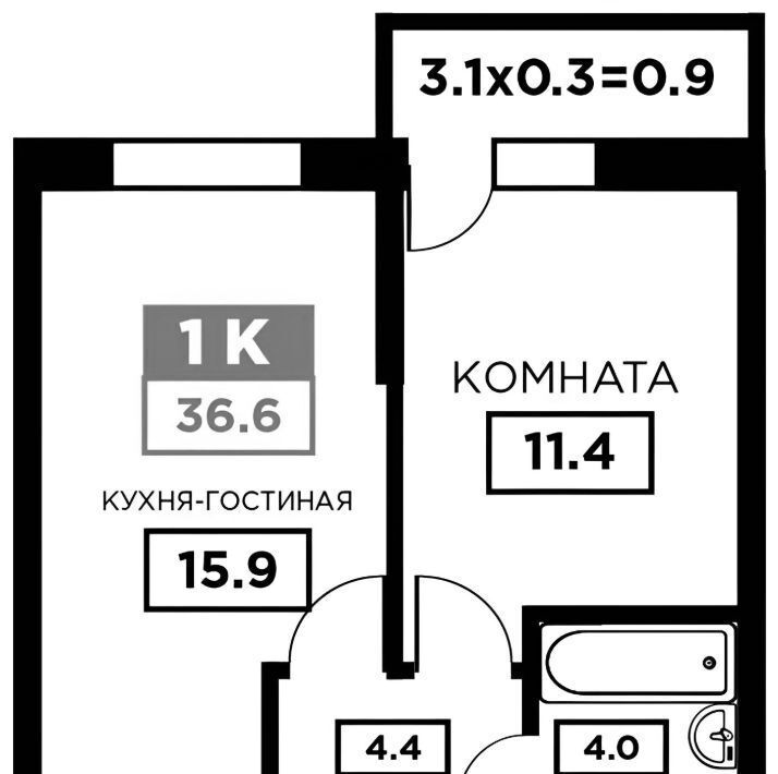 квартира г Краснодар р-н Прикубанский ул Домбайская 55к/2 фото 2