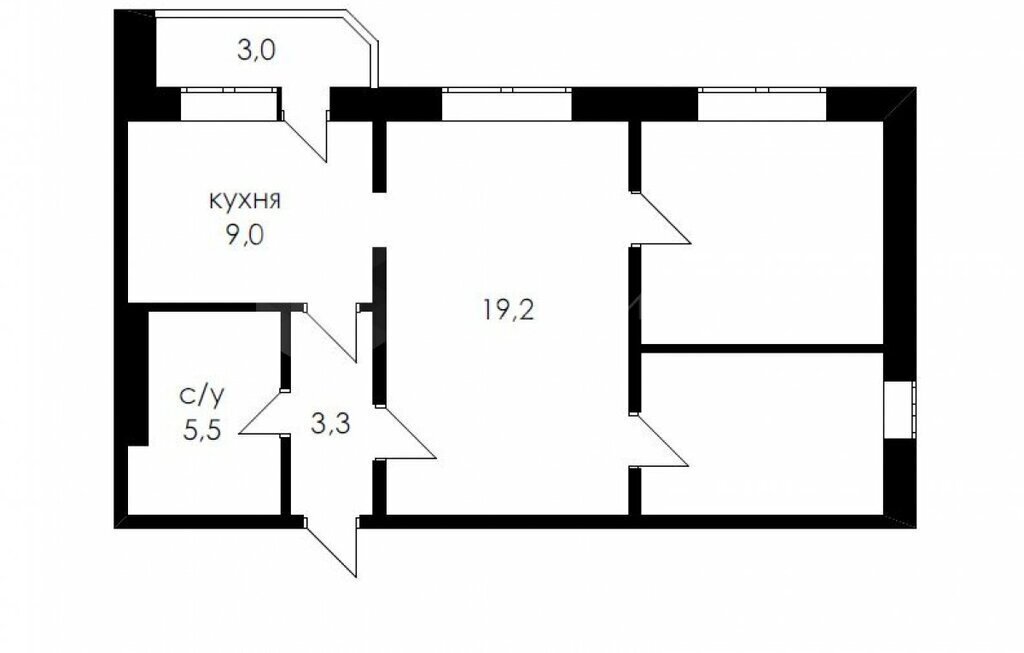 квартира г Тюмень ул Федюнинского 54к/1 Восточный административный округ фото 24