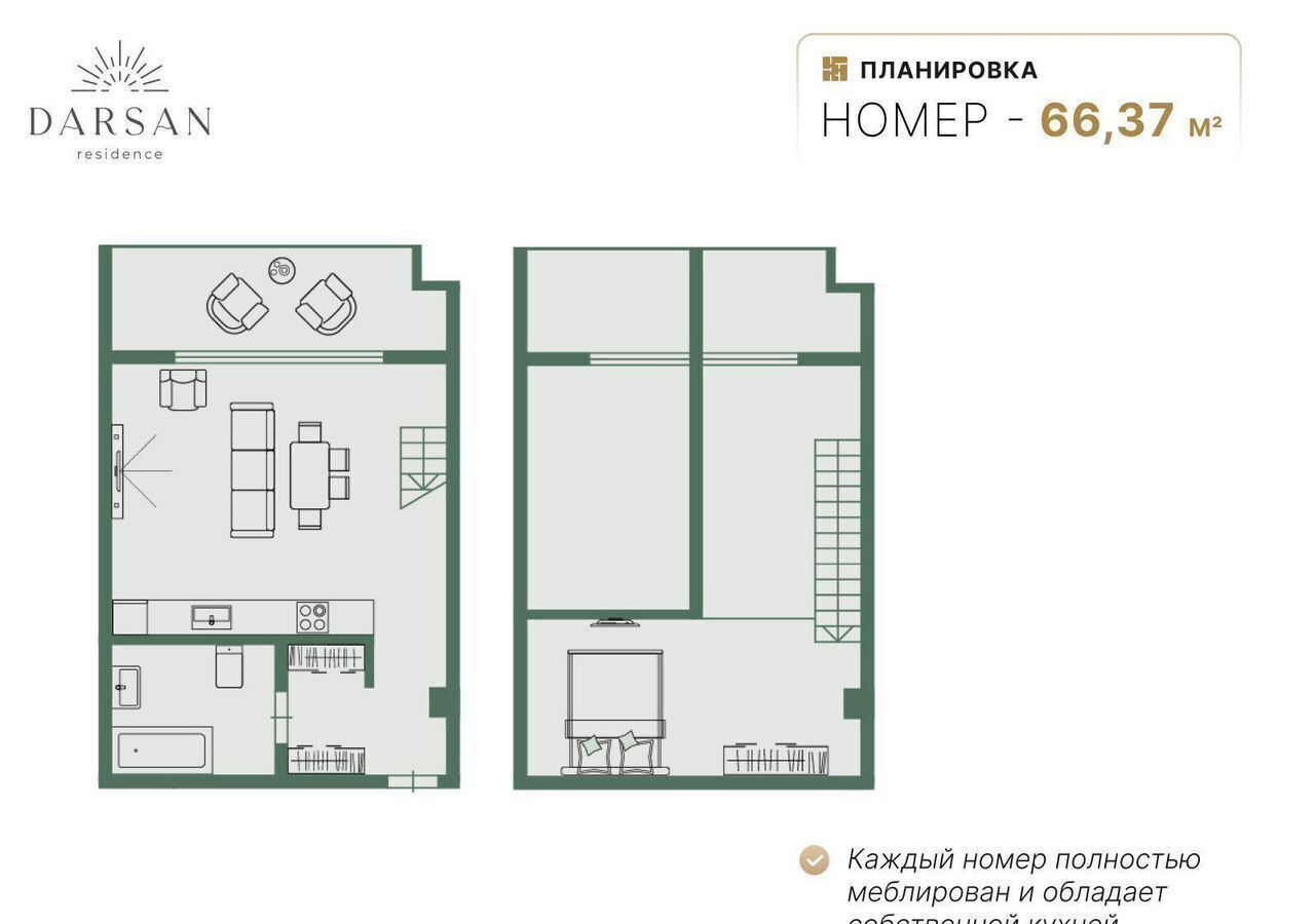 квартира г Ялта ул Войкова МФК «Резиденция Дарсан» з/у. 39А, корп. 3 фото 3