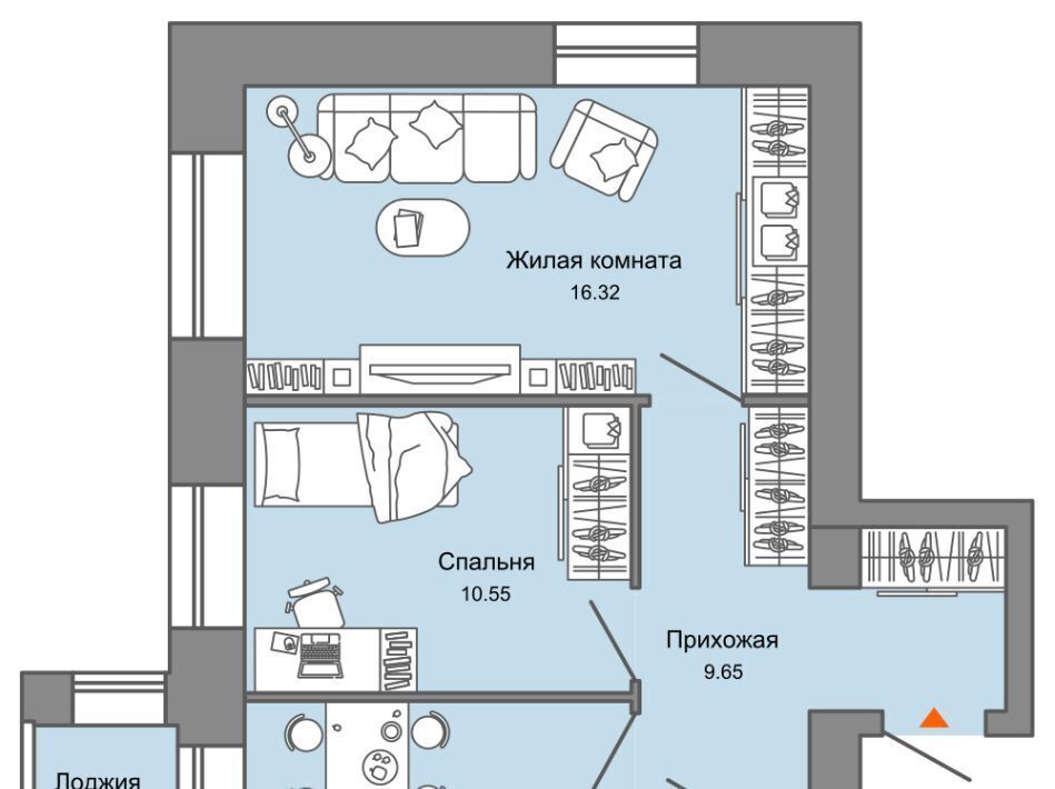 квартира г Киров р-н Ленинский ЖК ZNAK Знак жилой комплекс фото 1