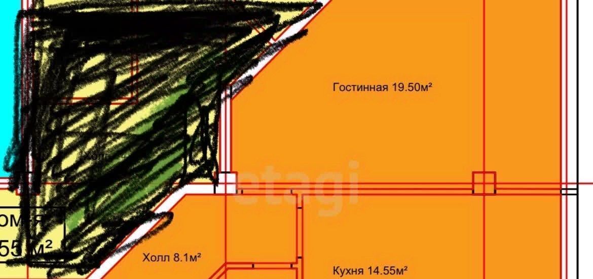 квартира г Махачкала р-н Ленинский ул Даниялова 122 фото 12