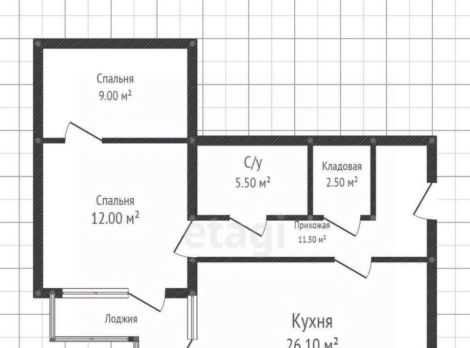 квартира г Краснодар р-н Прикубанский ул Вологодская 20 фото 8