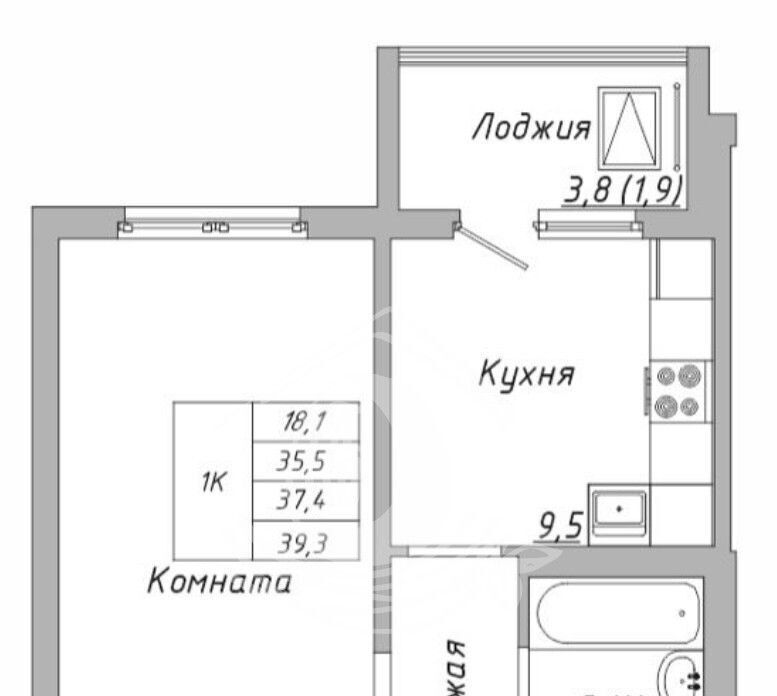 квартира г Барнаул р-н Центральный ул Нагорная 6-я 15г/7 ЖК «Серебряный бор-3» фото 2