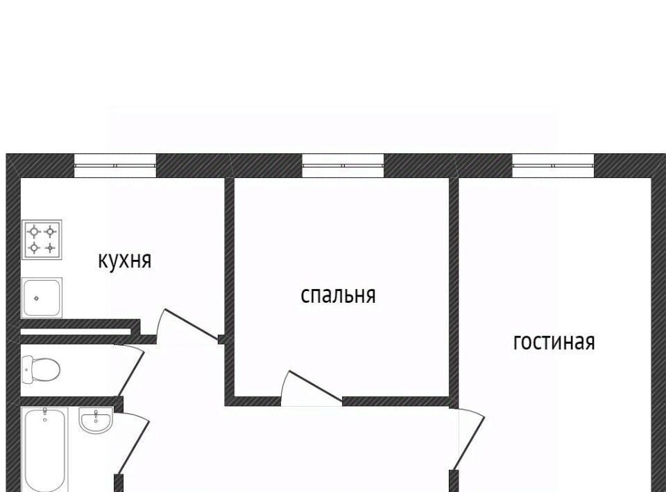 квартира г Сургут ул Григория Кукуевицкого 9/1 6-й фото 2