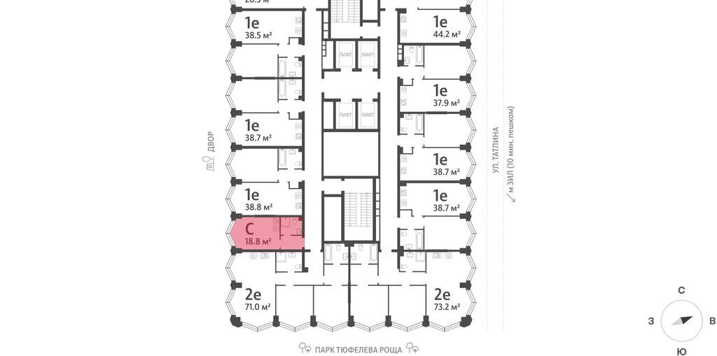 квартира г Москва метро ЗИЛ ЮАО Даниловский ЖК «ЗИЛАРТ» 21/22 фото 2