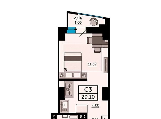 р-н Кировский ул Красноармейская 157в/83с 2 фото