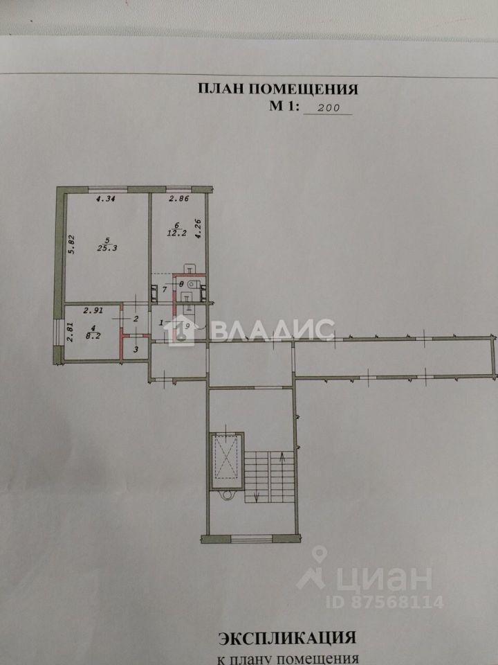 квартира г Новосибирск р-н Октябрьский ул В.Высоцкого 54/1 фото 2