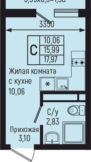 квартира р-н Туапсинский с Небуг квартал Спортивный фото 1