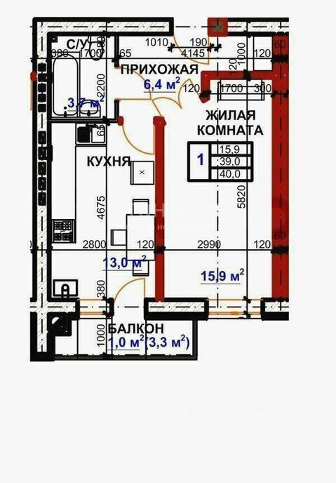 квартира г Ессентуки ул Галерейная 3к/1 фото 1