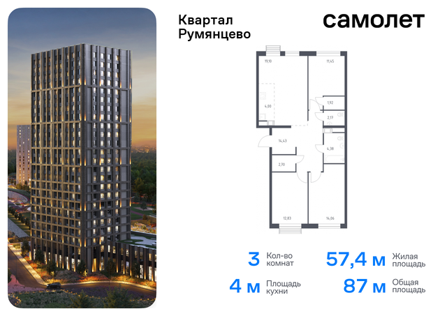 п Мосрентген ЖК «Квартал Румянцево» метро Саларьево Коммунарка, к 2 фото