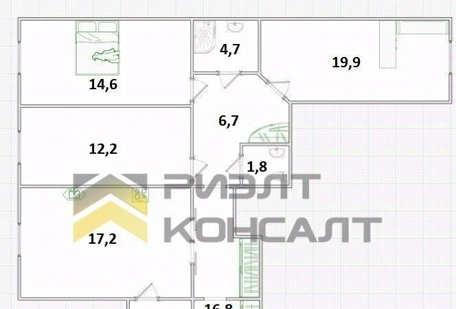 квартира г Омск р-н Советский ул Нефтезаводская 28к/2 Советский АО фото 2