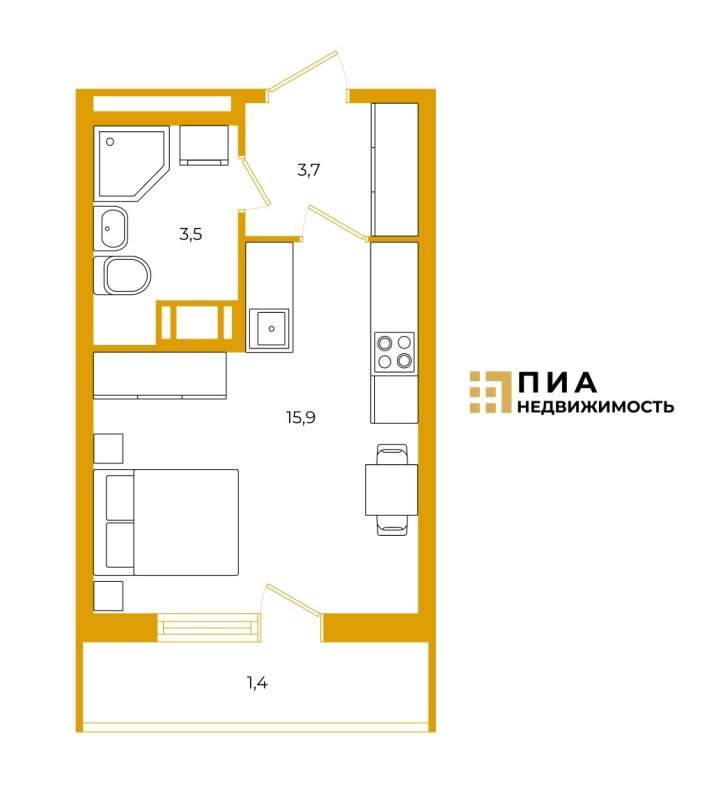 квартира р-н Всеволожский п Бугры б-р Петровский 27 Девяткино фото 3