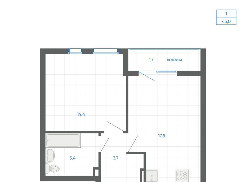 квартира г Екатеринбург Чкаловская 12-й кв-л, 6, Академический мкр фото 2