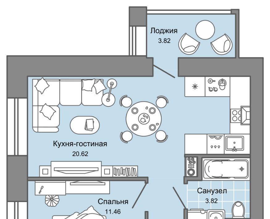 квартира г Киров р-н Ленинский ул Дмитрия Козулева фото 1