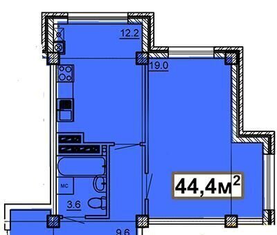 квартира г Железноводск ул Проскурина 8б ЖК «Николаевский 2» фото 1