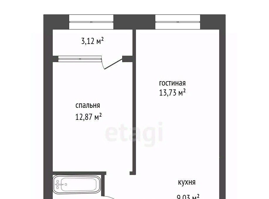 квартира г Уфа р-н Октябрьский ул Рудольфа Нуреева 7 фото 3