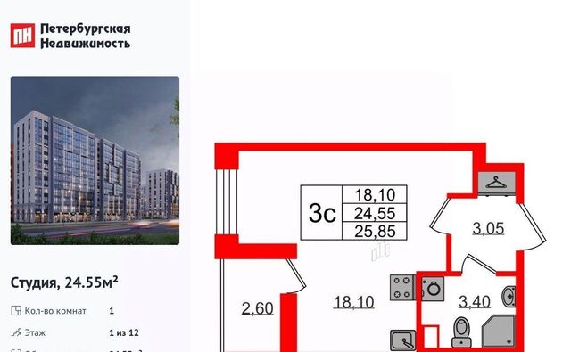 метро Проспект Просвещения ЖК «Бионика Заповедная» округ Коломяги фото