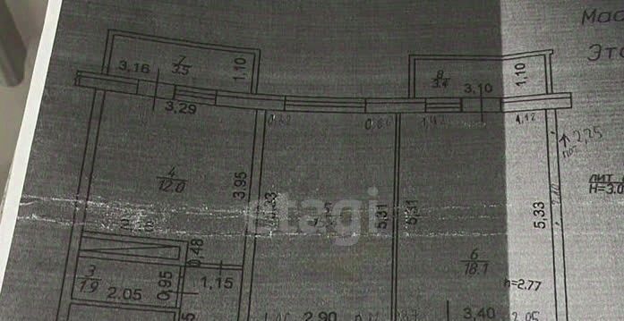 квартира г Краснодар р-н Карасунский ул Автолюбителей 1/7к 2 фото 6