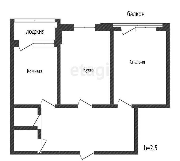 квартира г Краснодар р-н Прикубанский ул им. Карякина 21 фото 6