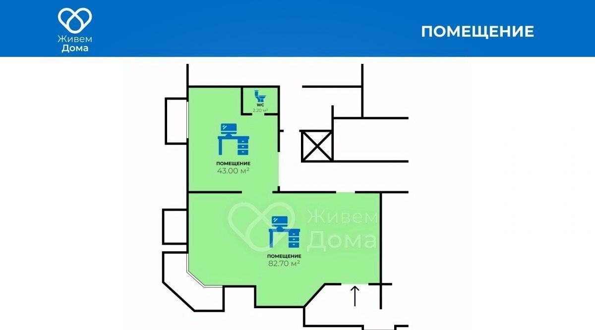 торговое помещение г Волгоград р-н Дзержинский ул Шекснинская 87 фото 12