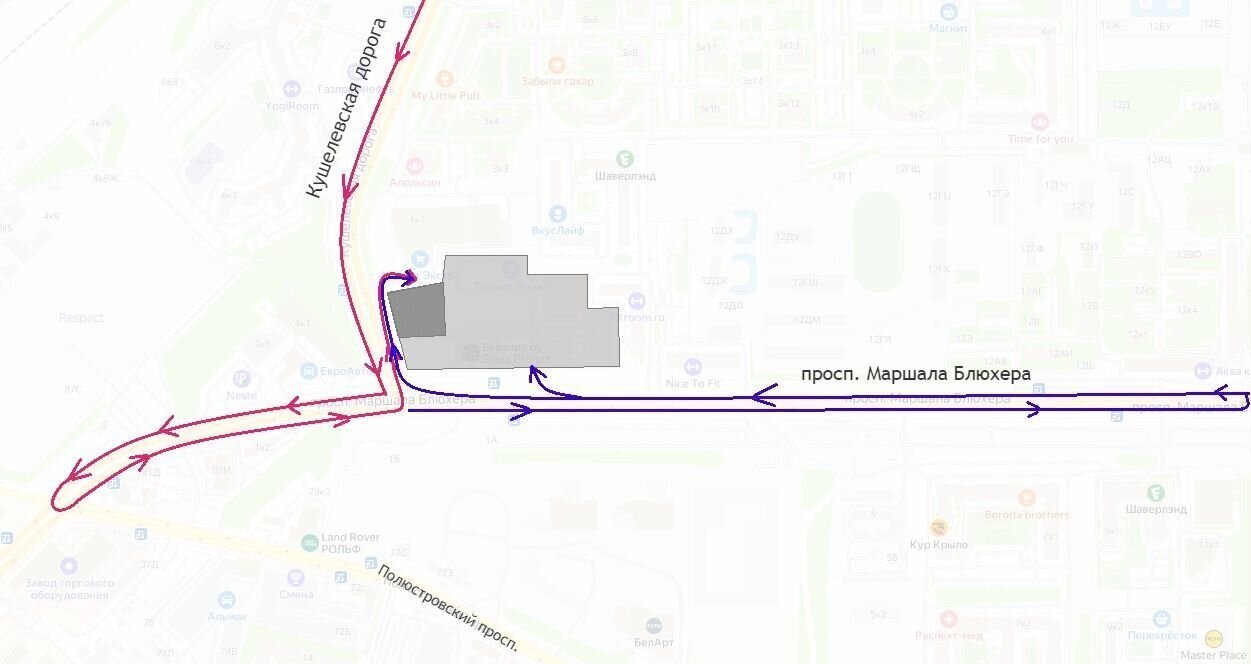 земля г Санкт-Петербург метро Лесная р-н Пискарёвка дор Кушелевская 1а фото 3