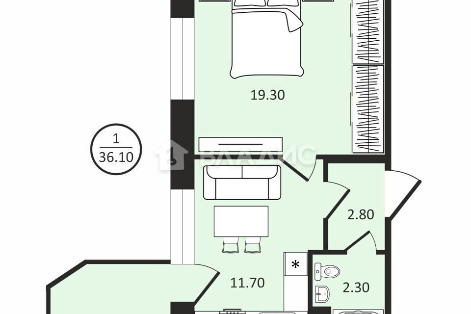 квартира городской округ Одинцовский п Горки-10 34 к 2 фото 2