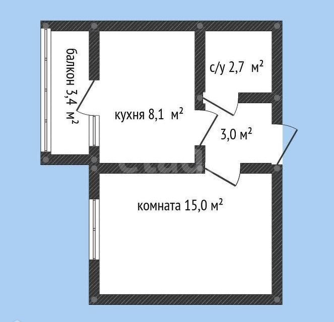 квартира р-н Тахтамукайский аул Новая Адыгея ул Бжегокайская 31/6 3 фото 1