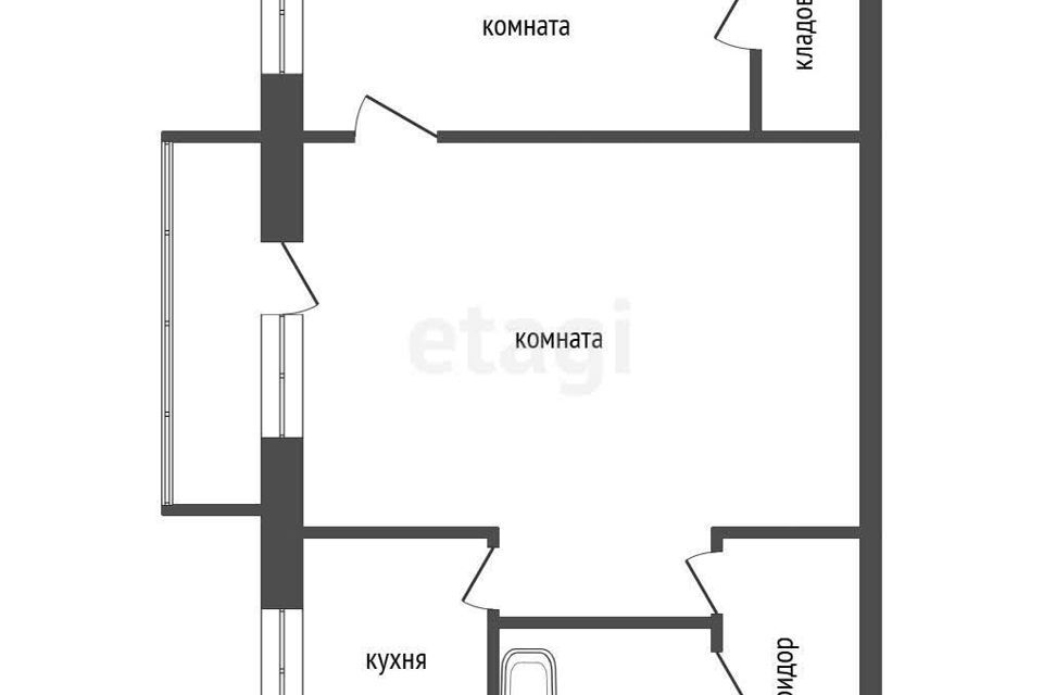 квартира г Красноярск р-н Кировский пр-кт им.газеты "Красноярский рабочий" 73 Красноярск городской округ фото 1