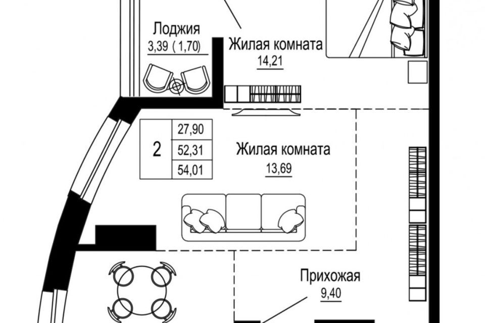 квартира г Ростов-на-Дону р-н Железнодорожный ул Привокзальная 3/1 Ростов-на-Дону городской округ фото 1