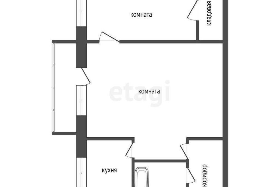 квартира г Красноярск р-н Кировский пр-кт им.газеты "Красноярский рабочий" 73 Красноярск городской округ фото 2