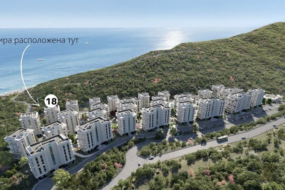 квартира р-н Анапский с Сукко Анапа городской округ, улица Калинина, 150 к 18 фото 3