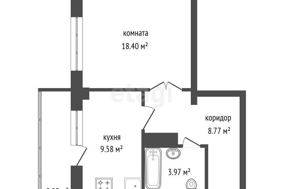 квартира г Красноярск р-н Октябрьский Красноярск городской округ, Строящийся жилой дом фото 3