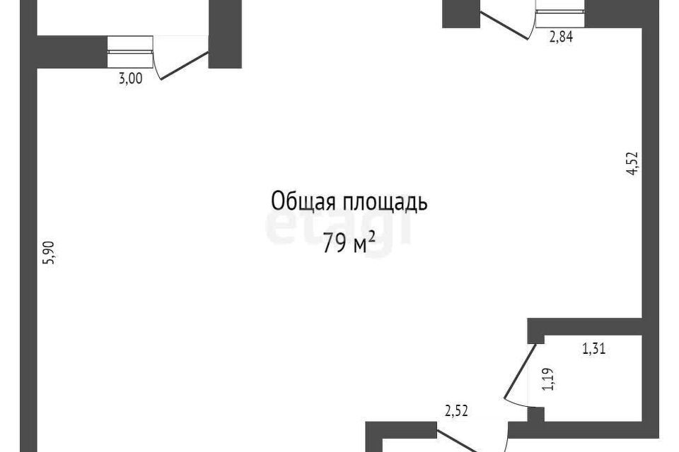 квартира г Новоалтайск ул Прудская 40 городской округ Город Новоалтайск фото 8