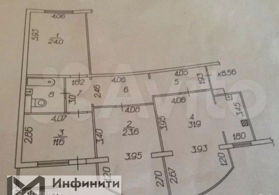 квартира г Ставрополь р-н Ленинский Ставрополь городской округ, Розы Люксембург, 29 фото 8