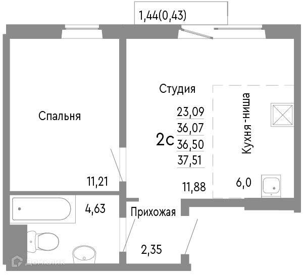 квартира г Челябинск р-н Советский Челябинский городской округ фото 1