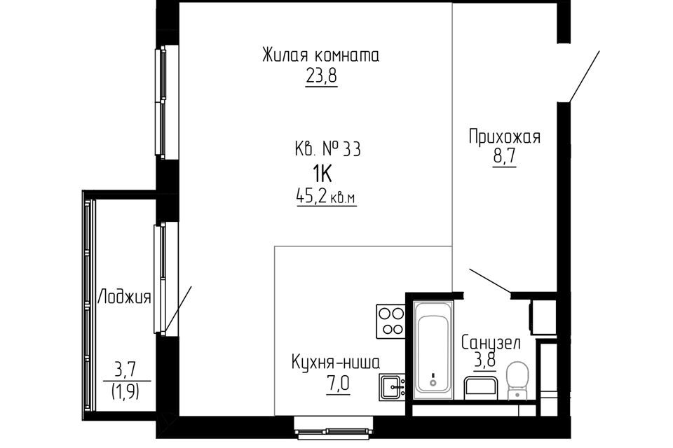 квартира р-н Надеждинский п Новый Строящийся жилой дом фото 1