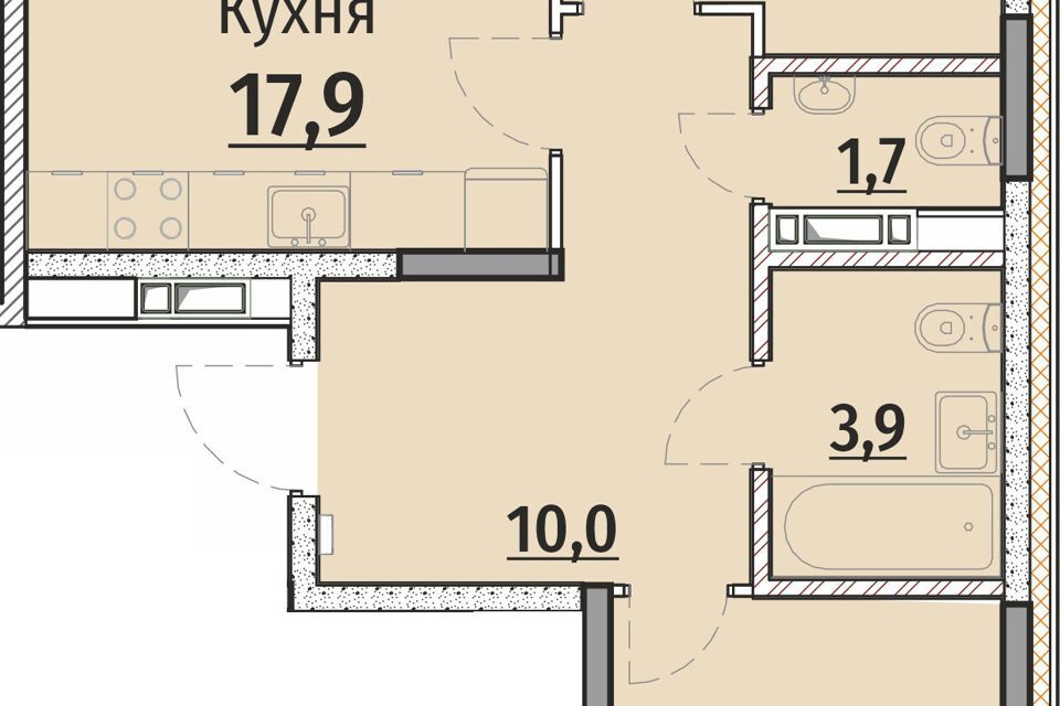 квартира г Чебоксары р-н Калининский городской округ Чебоксары, Сооружение фото 1