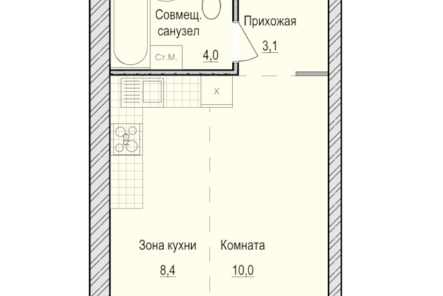 квартира улица Архитектора Сергея Макарова, 1/1 фото